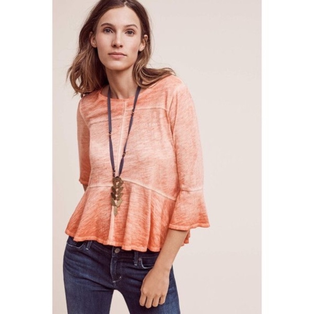 Akemi + Kim peplum shirt Anthropologie